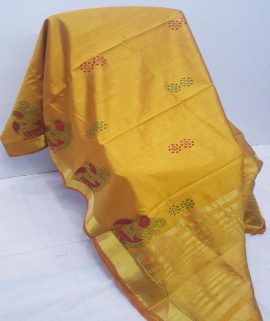 Tussar Printed